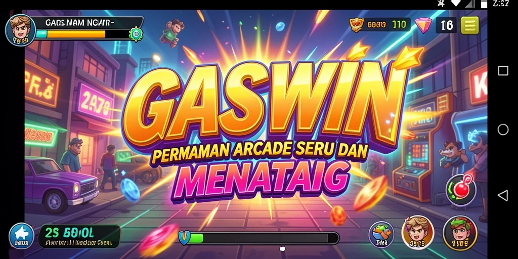 Pengalaman gameplay seru dalam GASWIN yang penuh aksi.