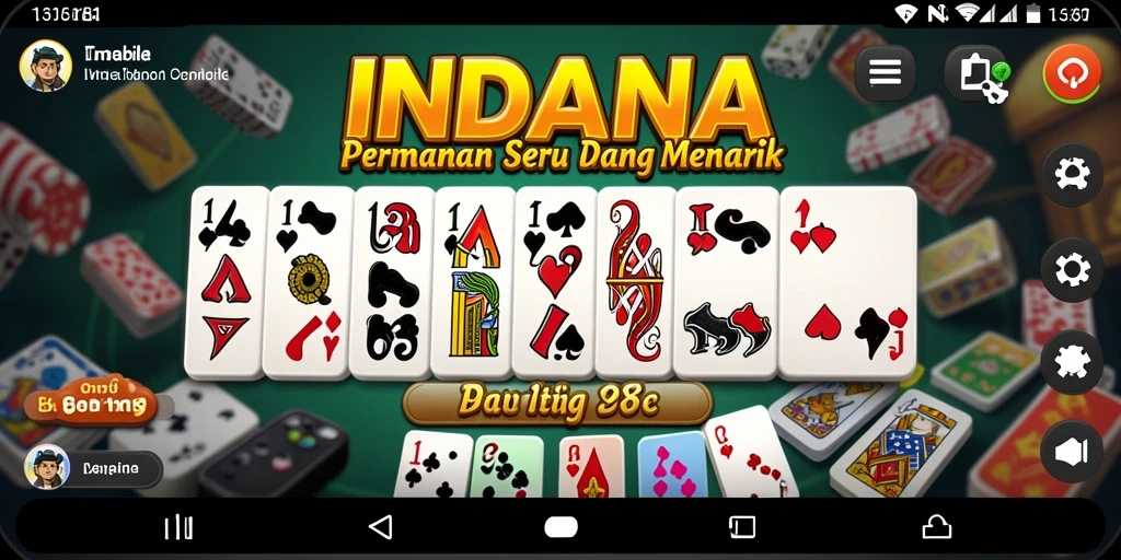 Tampilan utama INDAAA yang menampilkan gameplay Domino yang seru.