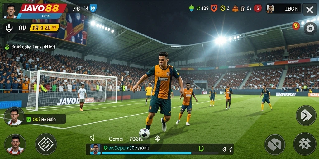 Gameplay JAVO88 yang mendebarkan dalam dunia sepak bola.