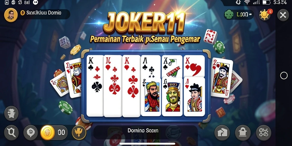 Tangkapan layar JOKER11 menampilkan permainan Domino yang seru dan interaktif.