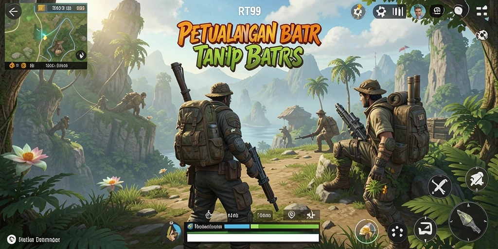 Tampilan gameplay RT99 yang menakjubkan di dunia terbuka.
