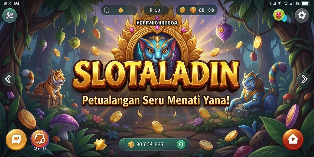 Gameplay SLOTALADIN menampilkan aksi petualangan seru di dunia yang fantastis.