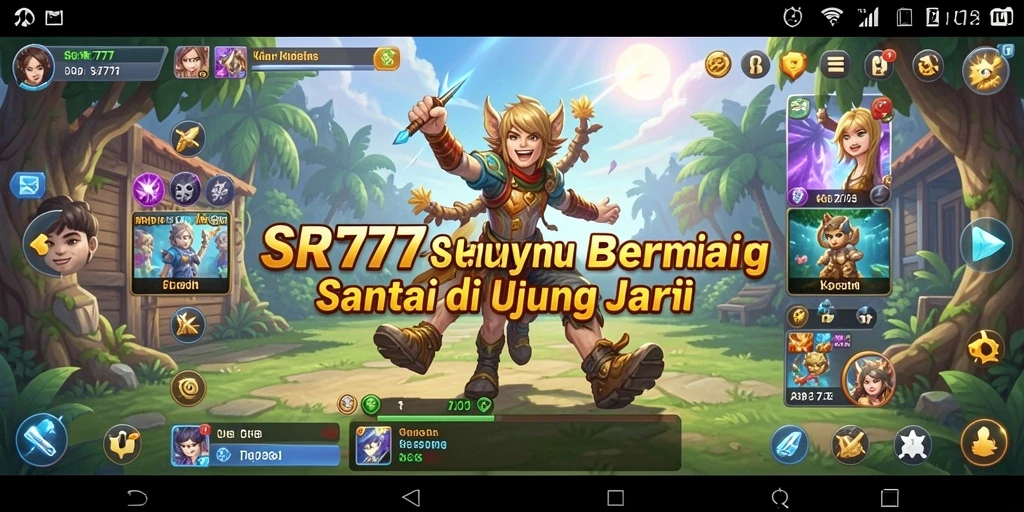 Tampilan gameplay <strong>SR777</strong> yang cerah dan penuh warna